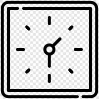 clocks, wall, time, digital icon svg