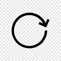 clockwise motion, rotational motion, circular motion, Clockwise circle icon svg