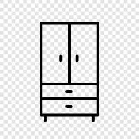 closet, dresser, hanger, rack icon svg