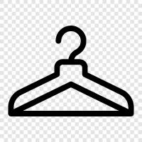 clothes, closet, closet organizer, hanging clothes icon svg