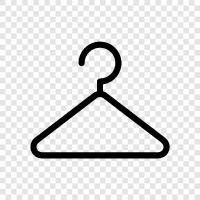Kleidung, Schrank, Lagerung, organisieren symbol