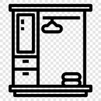 clothes, closet, storage, storage ideas icon svg