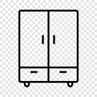 clothes, closet, storage, storage ideas icon svg