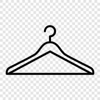 clothes hanger, closet hanger, rod hanger, coat hanger icon svg