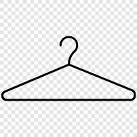 clothes hanger, closet clothes hanger, hanging clothes, closet organizer Значок svg