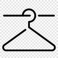 clothes hanger, closet hanger, door hanger, coat hanger icon svg