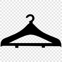 Clothes Rack, Wardrobe Hanger, Door Hanger, Bedroom icon svg