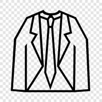 clothing, formal, formal wear, suit jacket icon svg