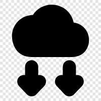 cloud arrow, down arrow cloud, cloud down arrow, arrow cloud down icon svg