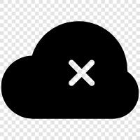 Cloud Cleanup, Cloud Backup, Cloud Storage, Cloud Remove icon svg