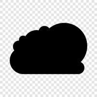 cloud computing, data storage, online services, public clouds icon svg