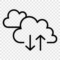 cloud computing, cloud storage, cloud computing services, public cloud icon svg