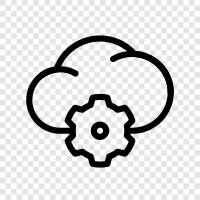 Cloud Computing, Cloud Storage, Cloud Service, Cloud Provider icon svg