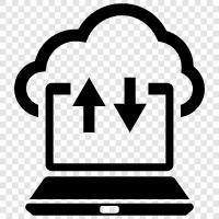 Cloud computing, Cloud storage, Cloud services, Cloud solutions icon svg