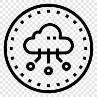 Cloud Computing, Cloud Storage, Cloud Services, Cloud Networks symbol