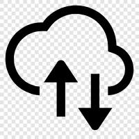 Cloud Computing, Cloud Storage, Cloud Services, Rechenzentrum symbol