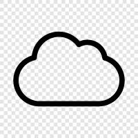 Cloud computing, Cloud storage, Cloud services, Cloud infrastructure icon svg