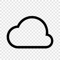 Cloud computing, Cloud storage, Cloud security, Cloud services icon svg