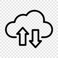 Cloud, Verbindung, VPN, Sicherheit symbol