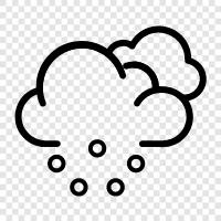 cloud cover, snow, weather, forecast icon svg