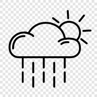 cloud cover, rain, rainbows, thunderstorms icon svg