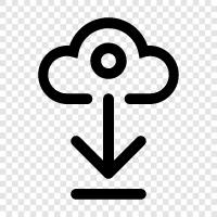 cloud download, cloud storage, cloud services, cloud storage services icon svg