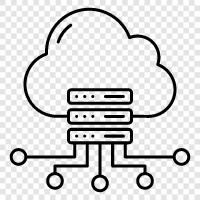 Cloud Hosting, Cloud Computing, Cloud Storage, Cloud Services symbol