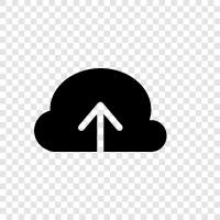 cloud hosting, file storage, storage space, online storage icon svg