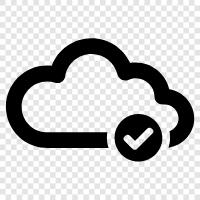 Cloud Hosting, Cloud Storage, Cloud Services, Cloud Computing Plattformen symbol