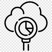 Cloud Intelligence, Cloud Monitoring, Cloud Management, Cloud Computing icon svg