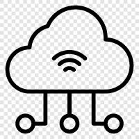 Cloud, Networks, Infrastructure, Infrastructure Services icon svg