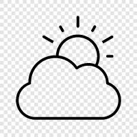 cloud, sky, sunlight, day icon svg