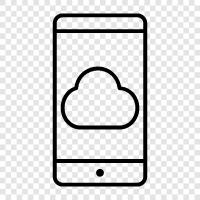 cloud phone, cloud phone service, cloud phone system, cloud phone provider icon svg