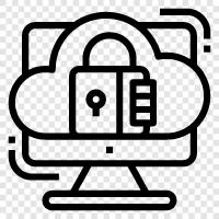 cloud security, cloud storage, cloud backup, cloud computing icon svg