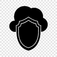 Cloud security, Cloud storage, Cloud backup, Cloud encryption Cloud security icon svg