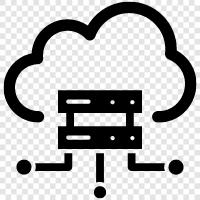 Cloud Security, Cloud Storage, Cloud Services, Cloud Computing Services icon svg