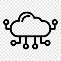 Cloud Server, Cloud Storage, Cloud Computing Services, Cloud Computing Platform icon svg