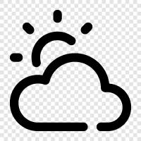 Cloud Server, Cloud Storage, Cloud Computing, Cloud Services symbol