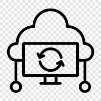 Cloud Service, Cloud Storage, Cloud Computing Platform, Cloud Services Provider icon svg