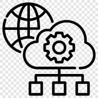 Cloud Services, Cloud Platform, Cloud Storage, Cloud Computing Platforms icon svg