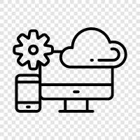 Cloud Storage, Cloud Computing Services, Cloud Computing Plattform, Cloud Storage Plattform symbol