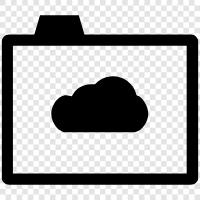 cloud storage, online storage, online backup, online file sharing icon svg