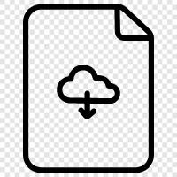 Cloud storage, Cloud storage for business, Cloud storage for professionals, Cloud File download icon svg