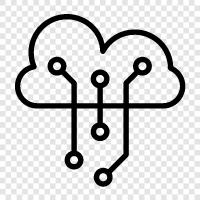 cloud storage, cloud computing, cloud hosting, cloud software icon svg