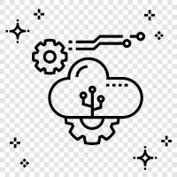 cloud storage, cloud hosting, cloud computing, cloud services icon svg