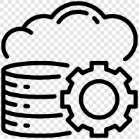cloud storage, online storage, cloud backup, online backup icon svg