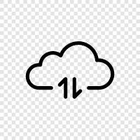 Хранение облаков, резервное копирование облаков, хранение облаков для бизнеса, резервное хранение облаков для бизнеса Значок svg