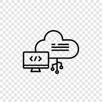 Cloud Storage, Cloud Services, Cloud Computing Platforms, Cloud Security icon svg