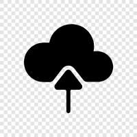 cloud storage, online storage, file storage, online backup icon svg