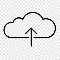 cloud storage, storage, files, upload icon svg